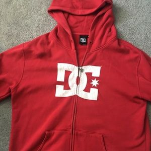 Mens Red DC Skateboarding Hoodie - Size Medium